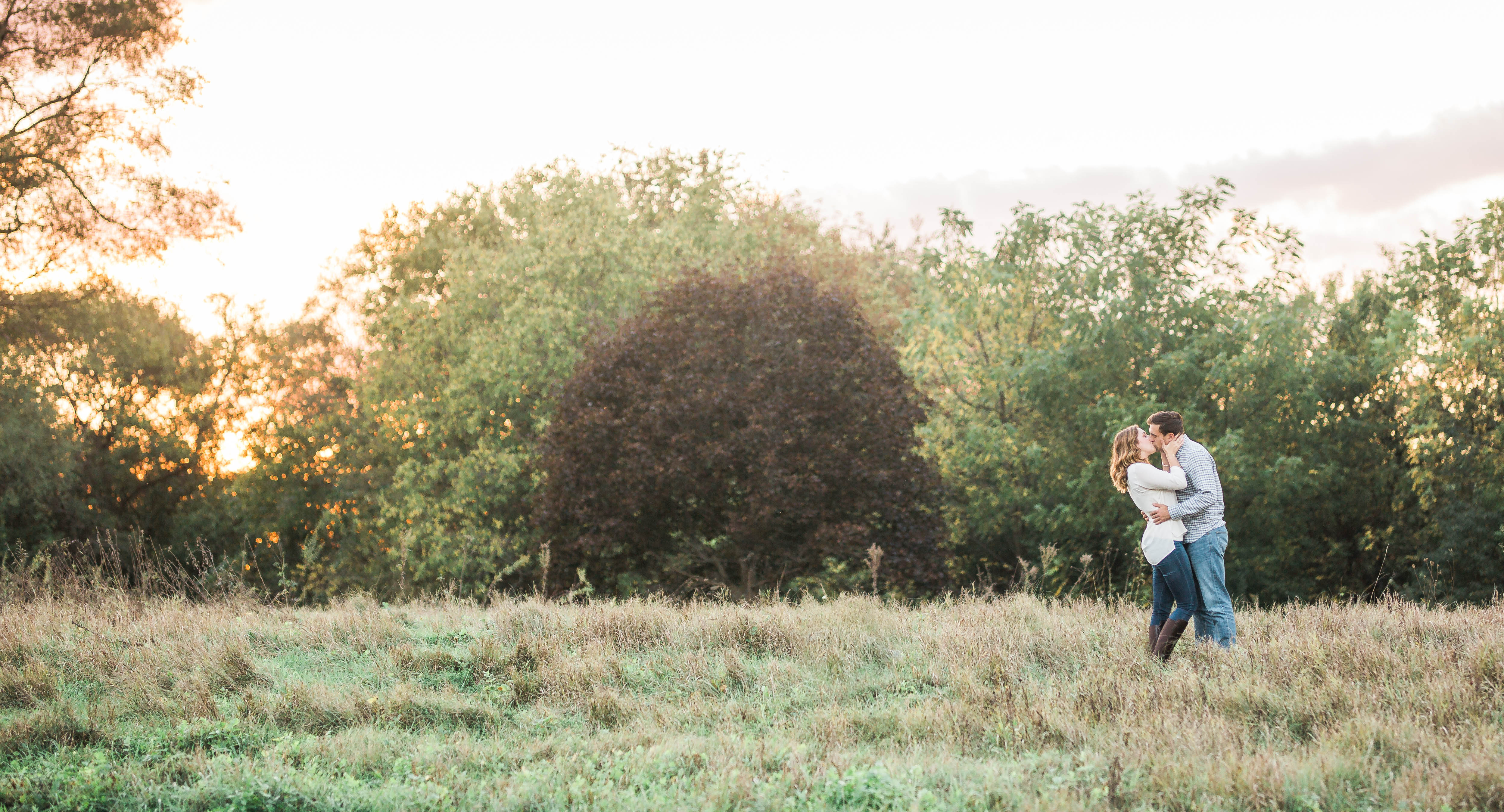 quad cities wedding photographers engagement session for a camp abe lincoln wedding